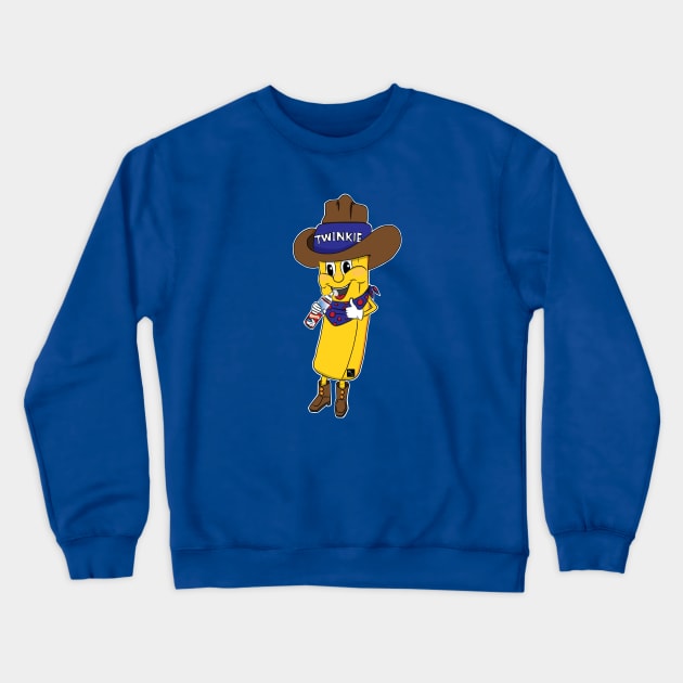 Twinkie Cowboy Crewneck Sweatshirt by AltTabStudio